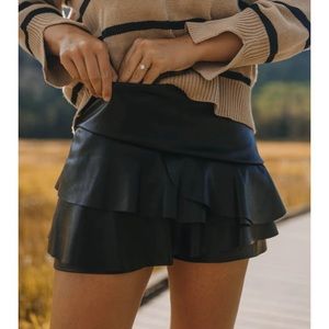 NWT Vestique Leather Skort